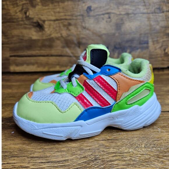 Adidas Yung 96d Multicolor Slip on Sneaker sz 6 kids - Picture 5 of 10
